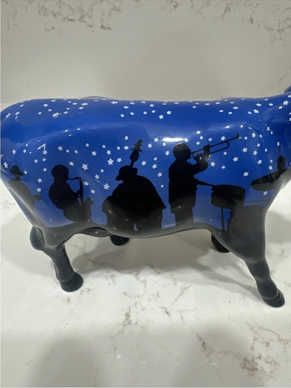 Cow Parade #9158 Jazzy Cow 2001 by Westland Giftware No Box - Picture 2 of 7